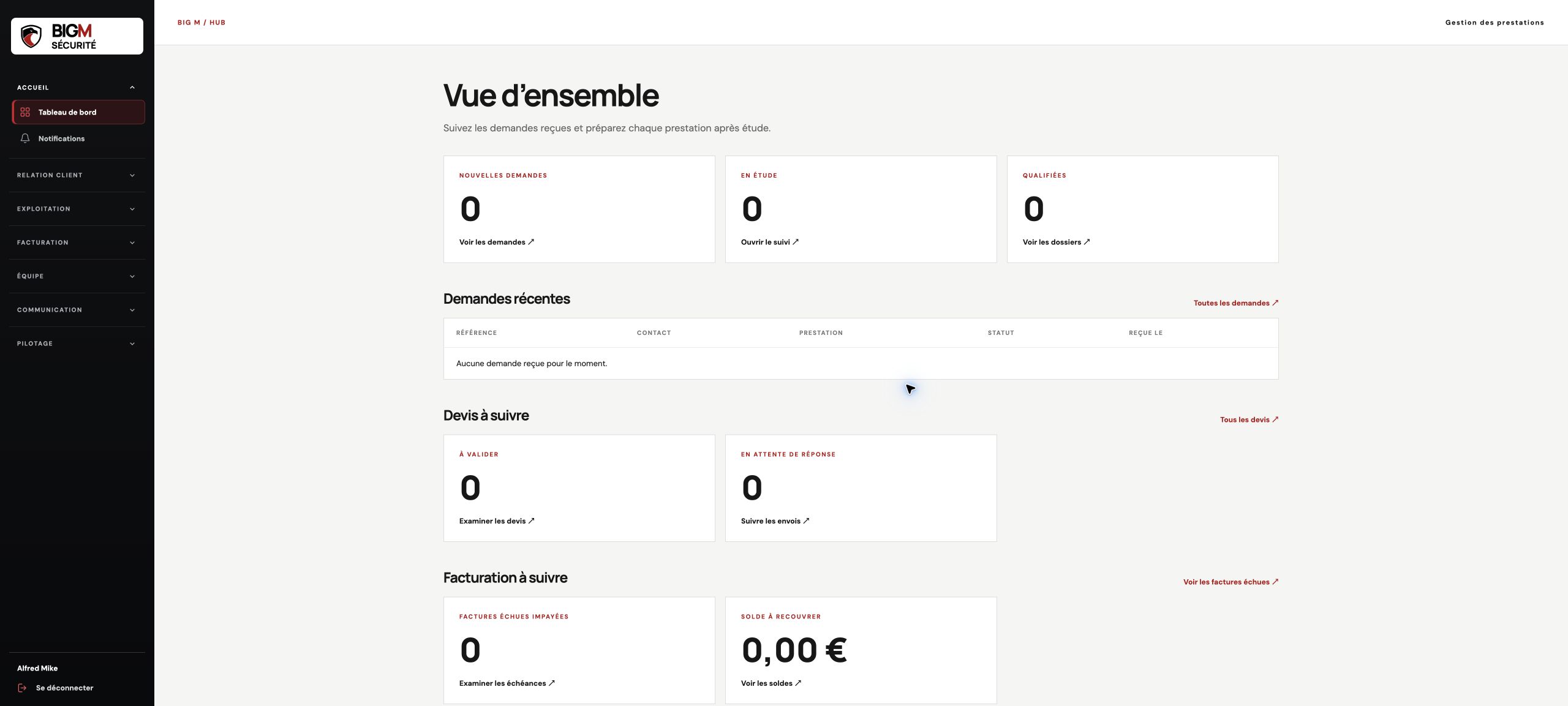 Un poste de pilotage central pour coordonner l’activité